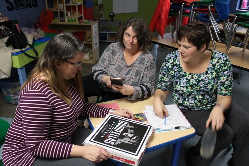 Adult participants in a child sized environment for training