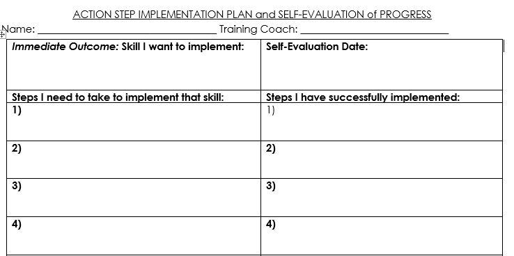 Training Implementation Plan component