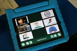 An example of a communication program installed on an iPad.