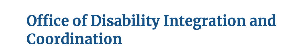 FEMA office of disability integration and coordination logo