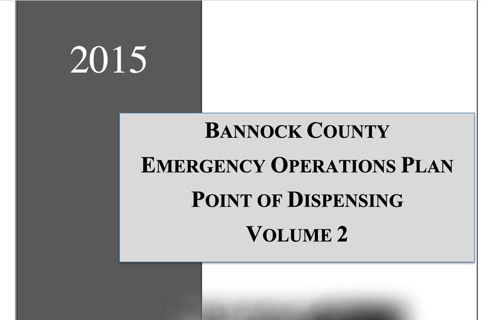 image of Bannock County's Emergency Operations Plan Cover