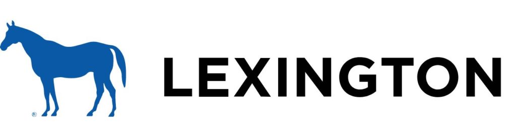 Logo reading "Lexington" with an outline of a horse