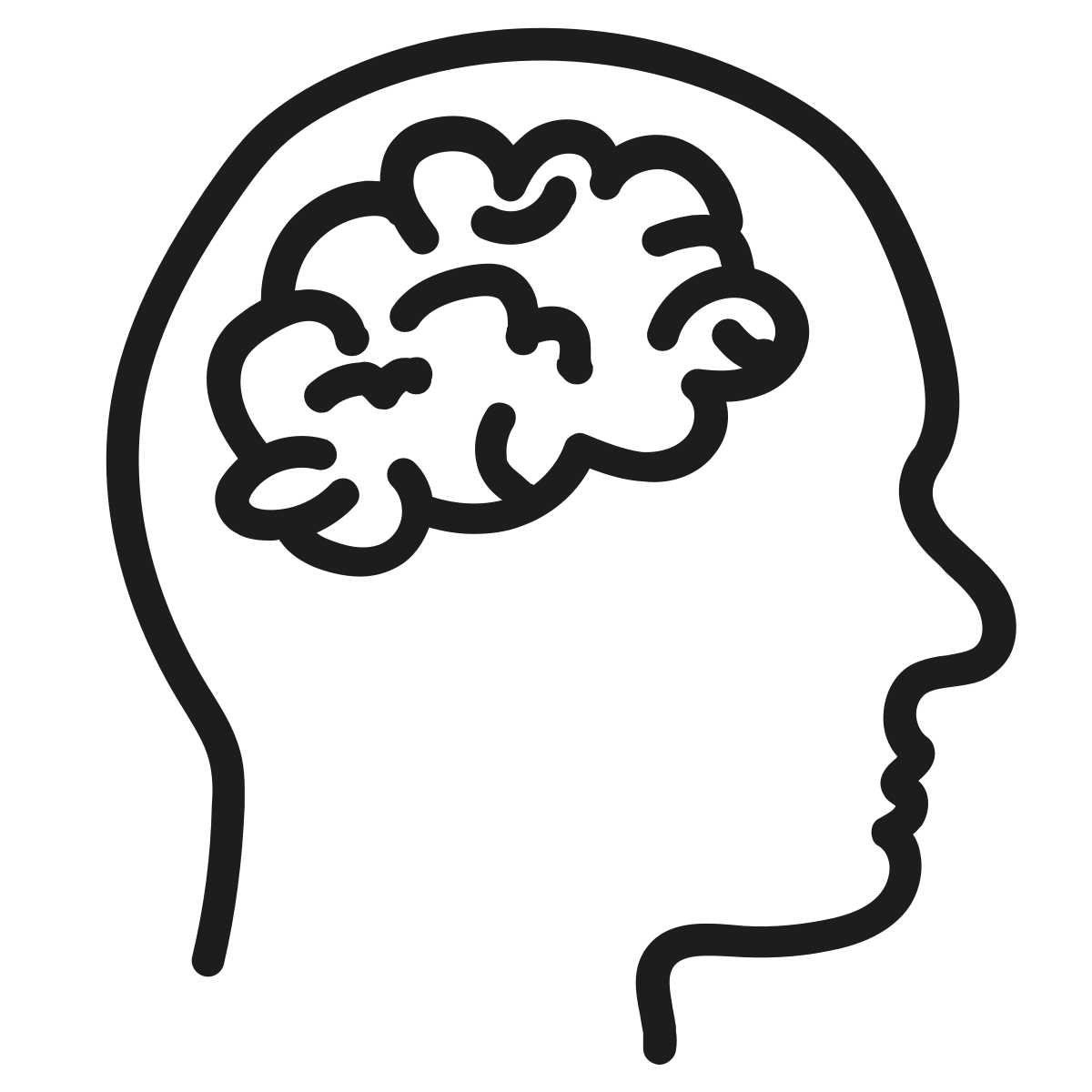 icon of a person with an overlay of a brain
